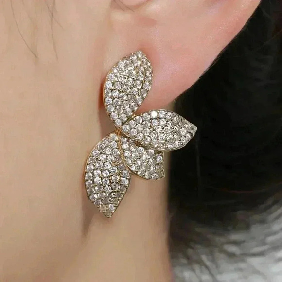 Women's Rakol Elegant Copper Irregular-Shaped Earrings - Picture 1 of 14